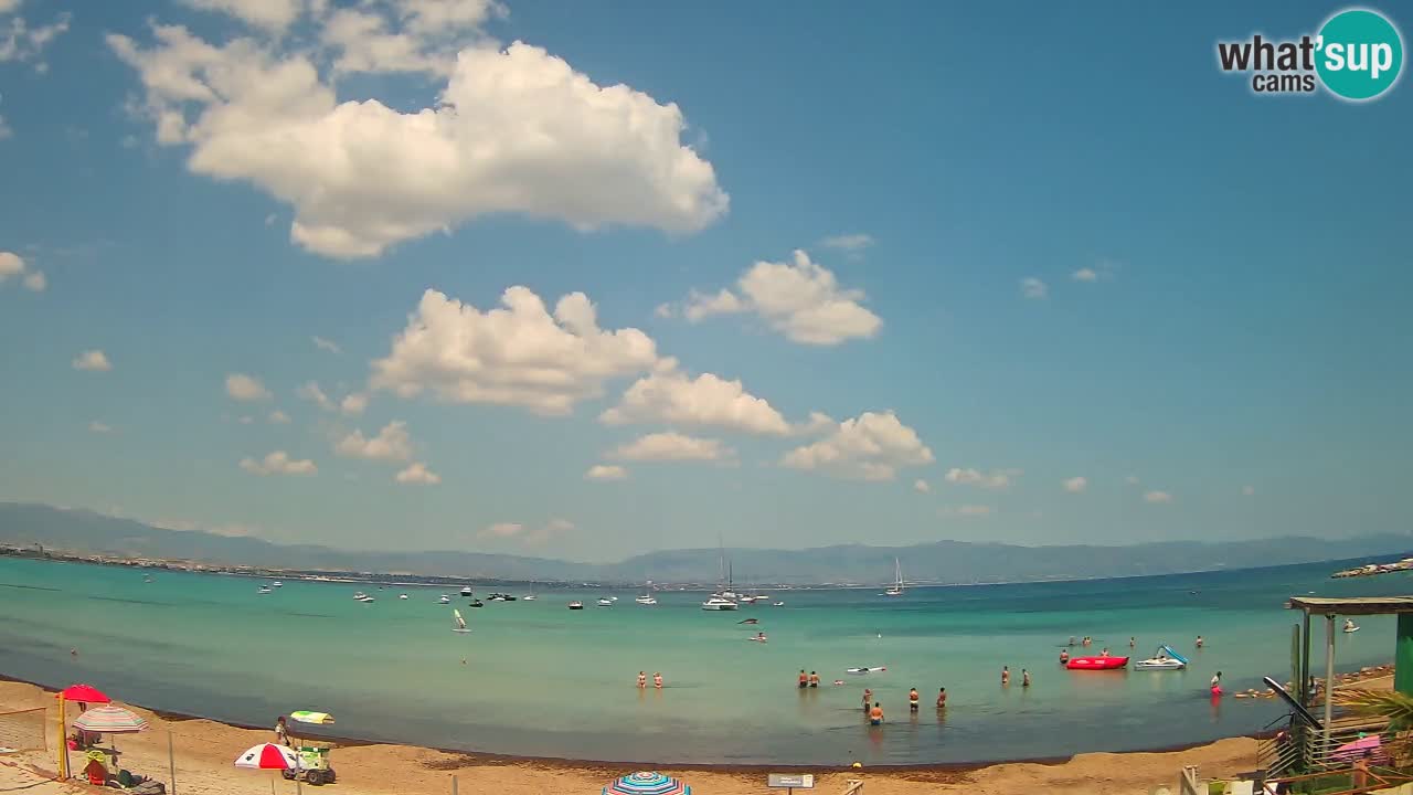 Webcam Cagliari Windsurf Club – Liveblick vom Poetto Strand