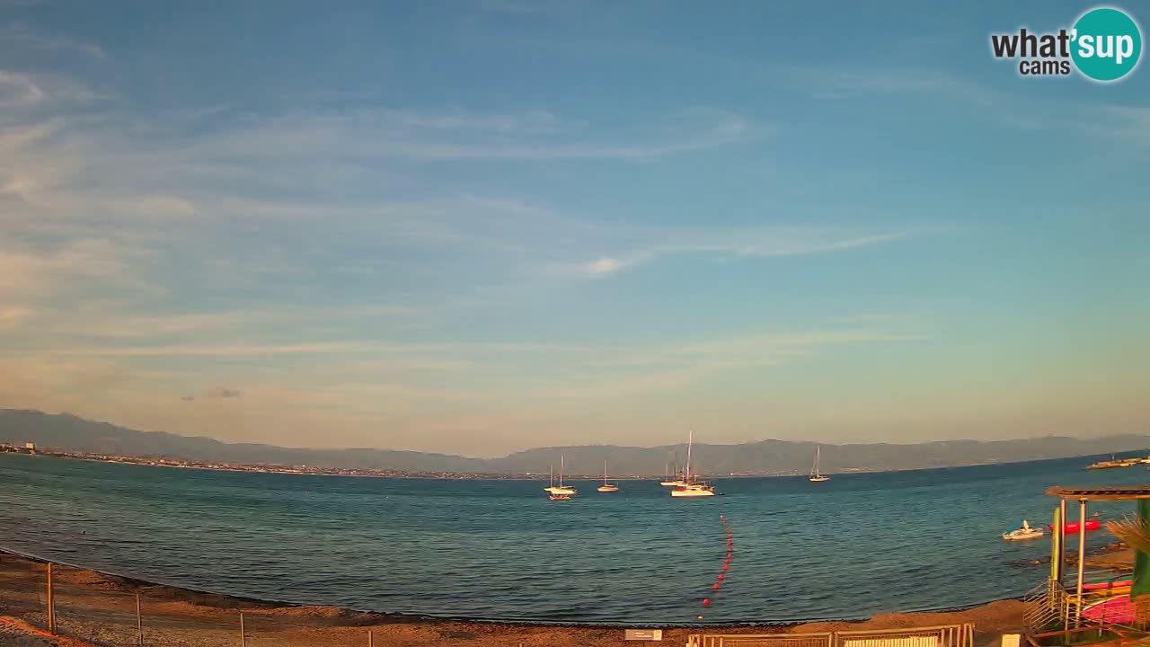 Webcam Cagliari Windsurf Club – Liveblick vom Poetto Strand