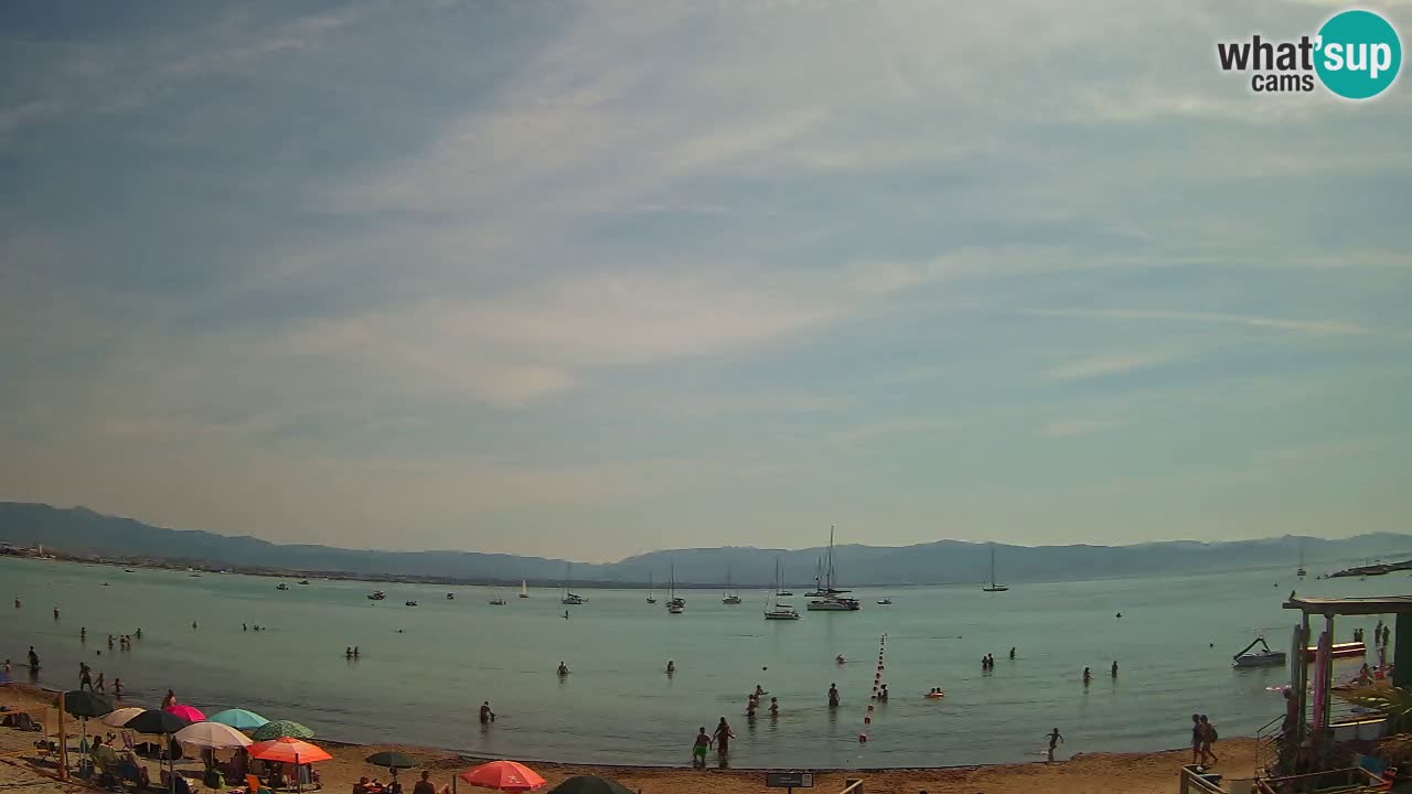Web kamera Cagliari Windsurf Club – Poetto plaža uživo