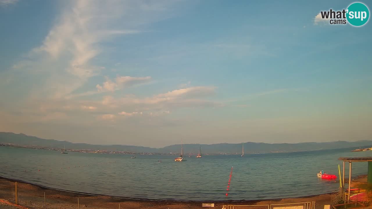 Webcam Cagliari Windsurf Club – Spiaggia del Poetto in diretta