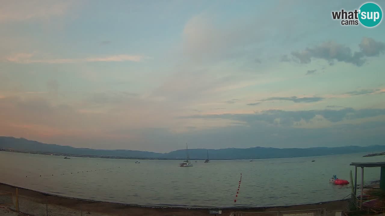 Web kamera Cagliari Windsurf Club – Poetto plaža uživo
