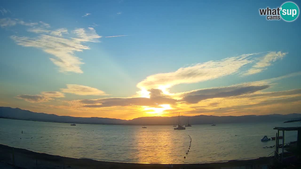 Webcam Cagliari Windsurf Club – Playa del Poetto en directo