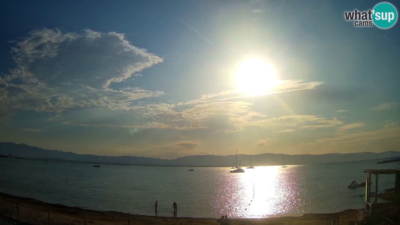 Webcam Cagliari Windsurf Club – Playa del Poetto en directo