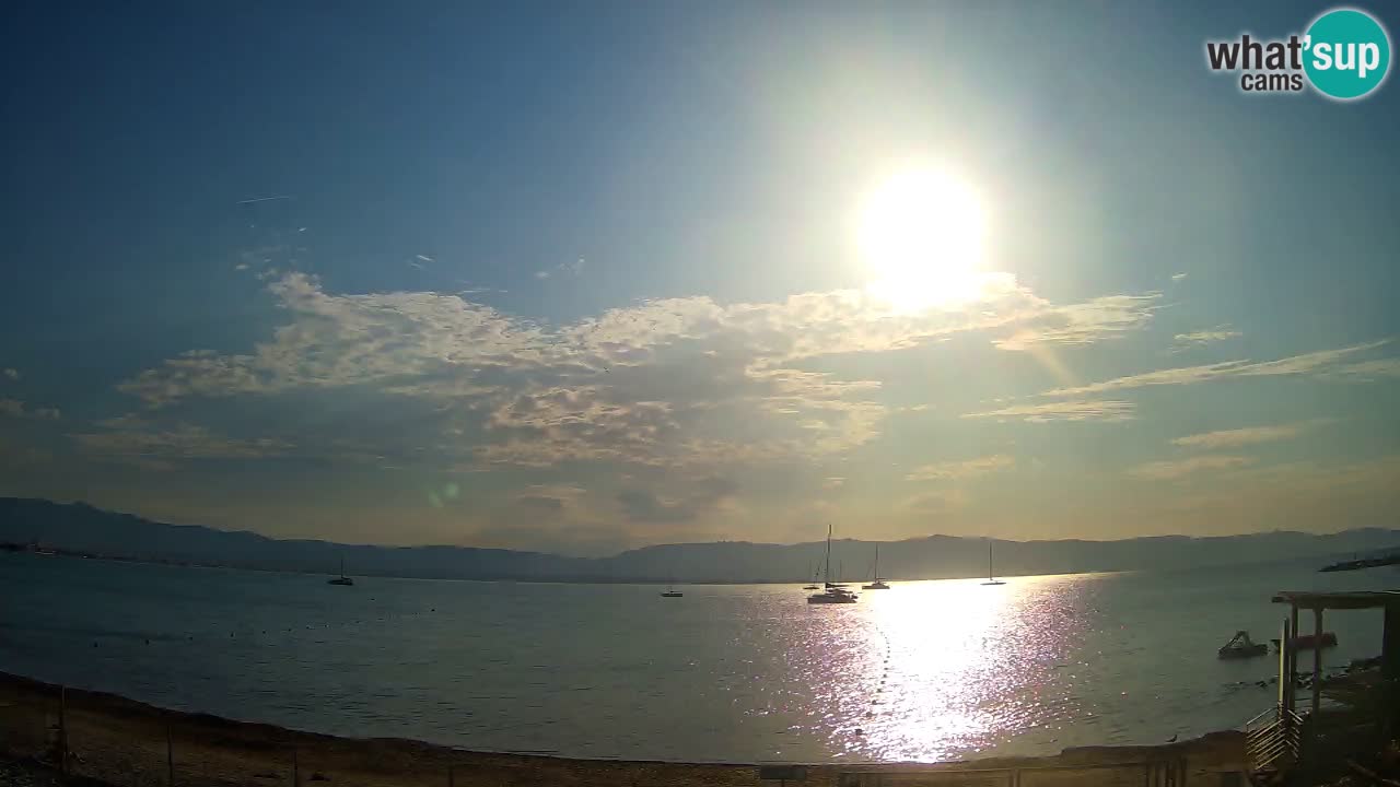 Web kamera Cagliari Windsurf Club – Poetto plaža uživo