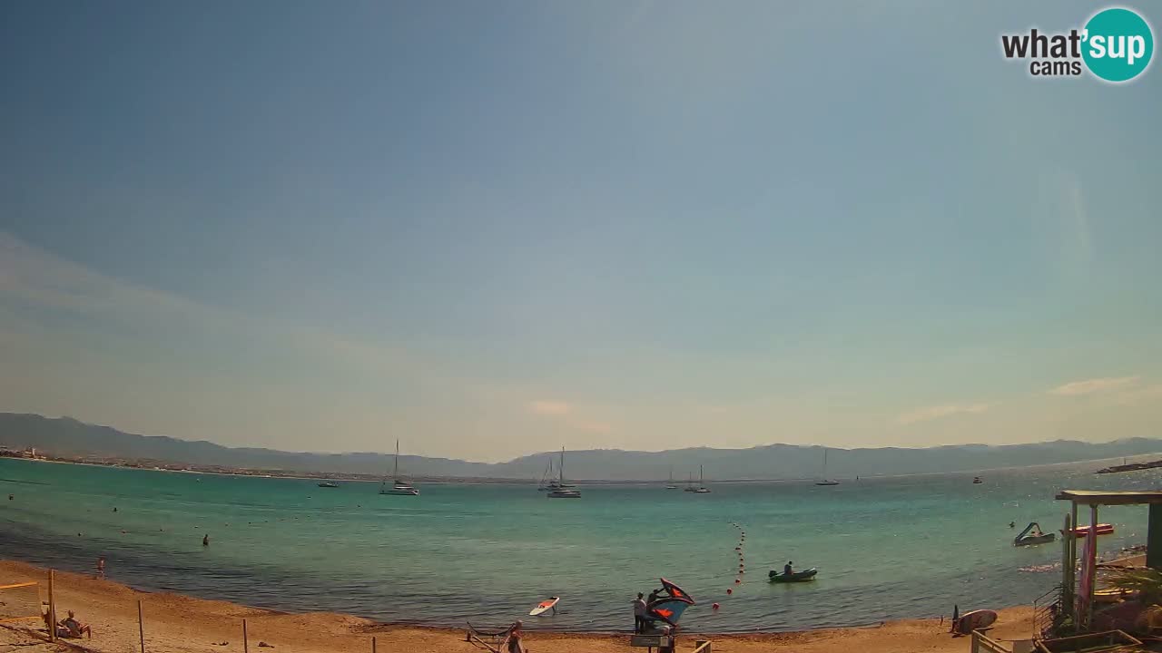 Webcam Cagliari Windsurf Club – Spiaggia del Poetto in diretta