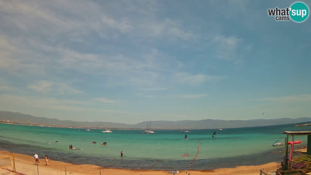 Webcam Cagliari Windsurf Club – Playa del Poetto en directo