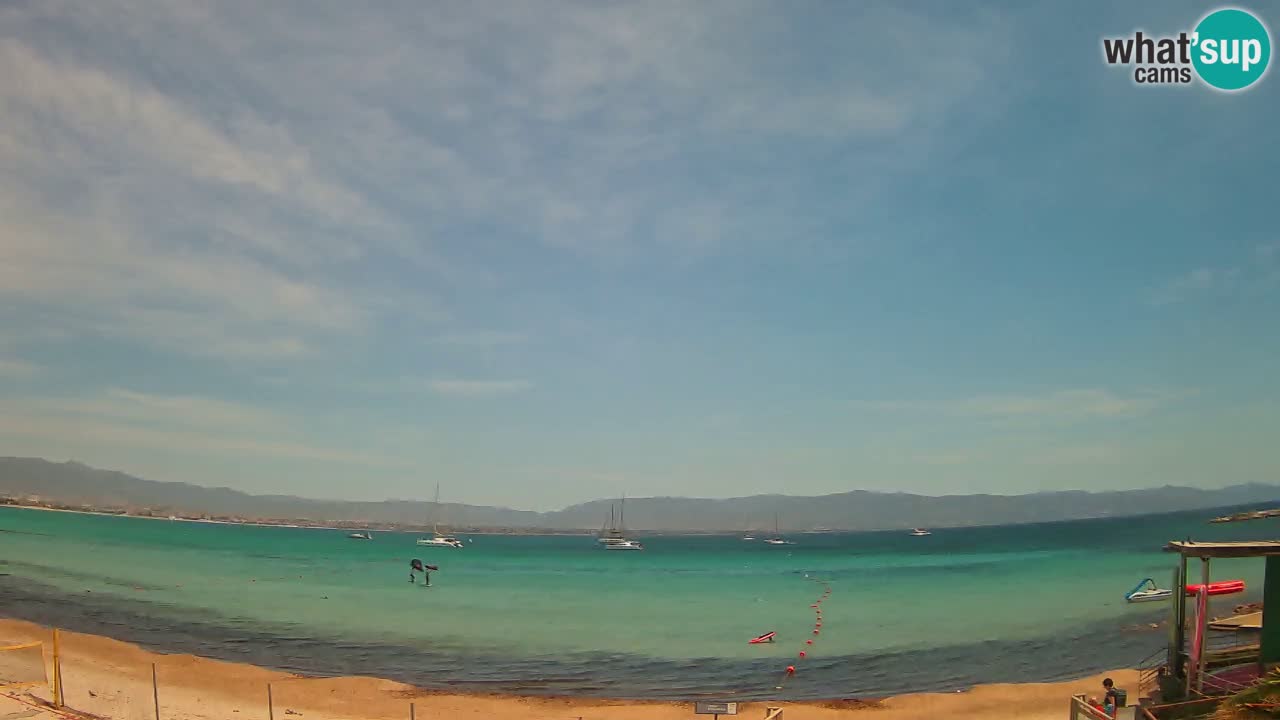 Web kamera Cagliari Windsurf Club – Poetto plaža uživo