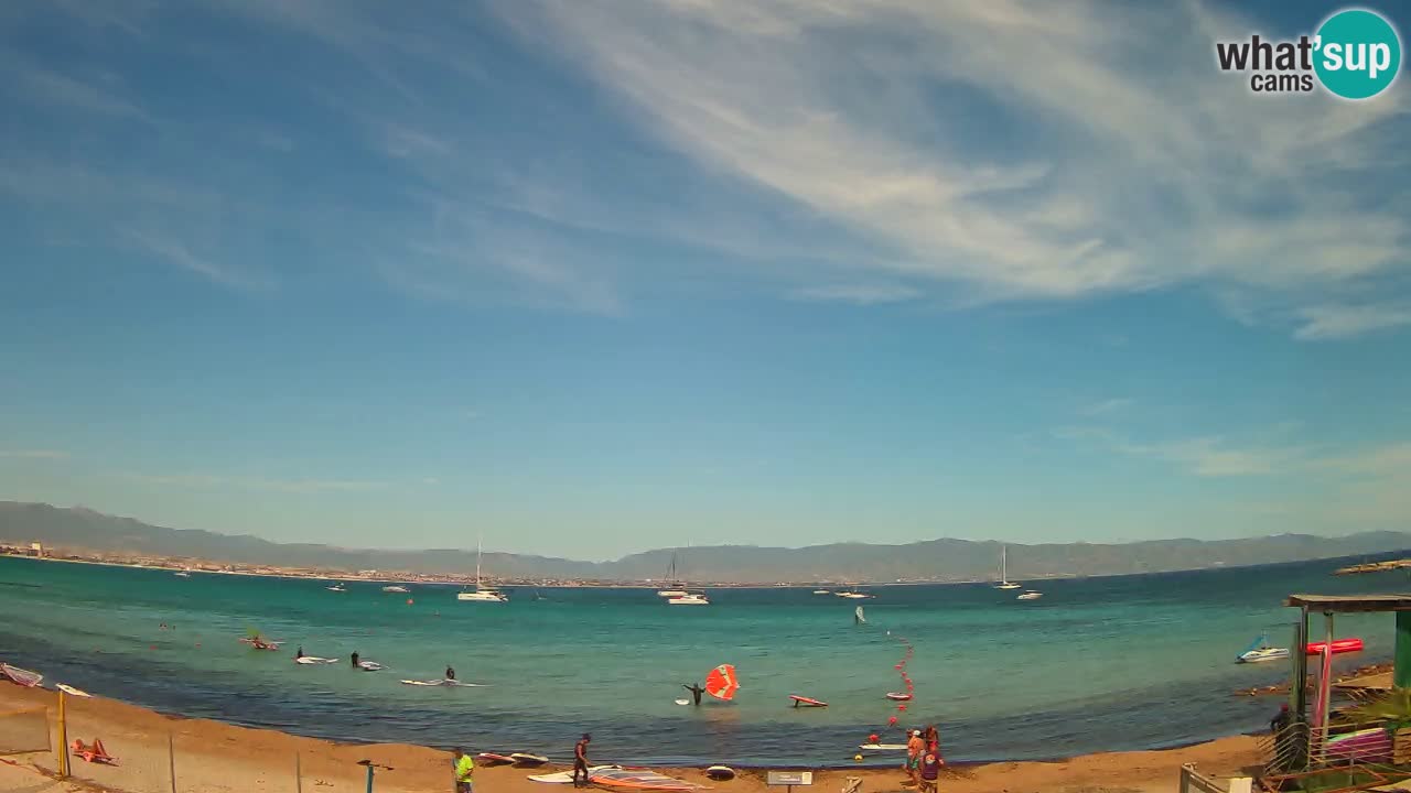 Webcam Cagliari Windsurf Club – Liveblick vom Poetto Strand