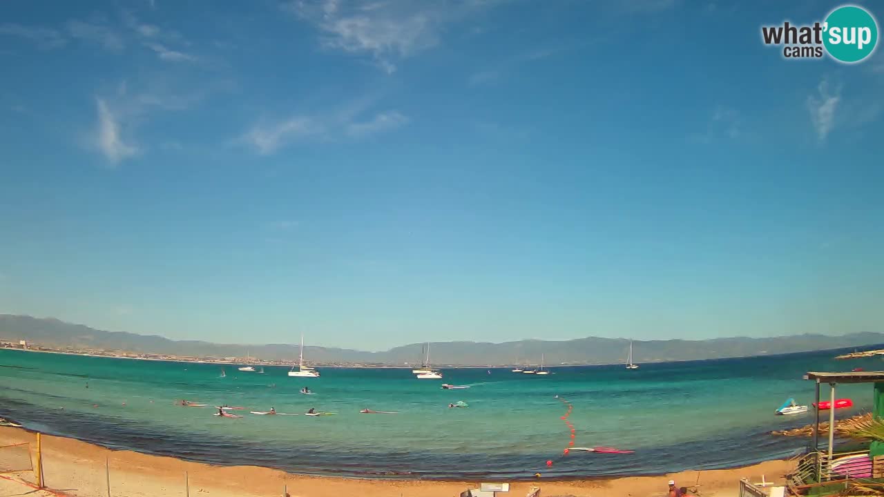 Webcam Cagliari Windsurf Club – Spiaggia del Poetto in diretta