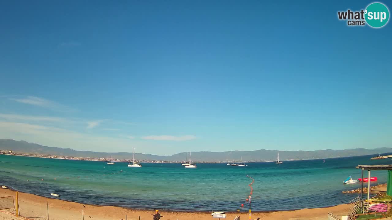 Webcam Cagliari Windsurf Club – Spiaggia del Poetto in diretta