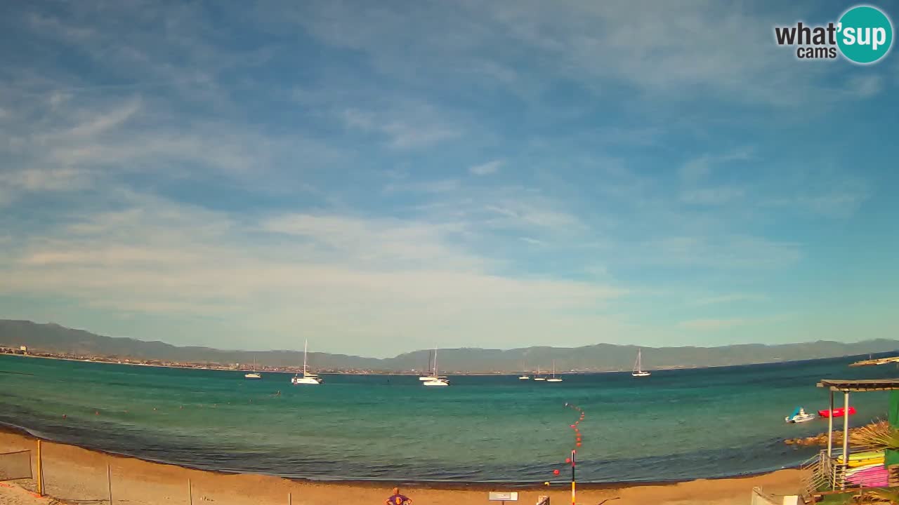 Webcam Cagliari Windsurf Club – Spiaggia del Poetto in diretta