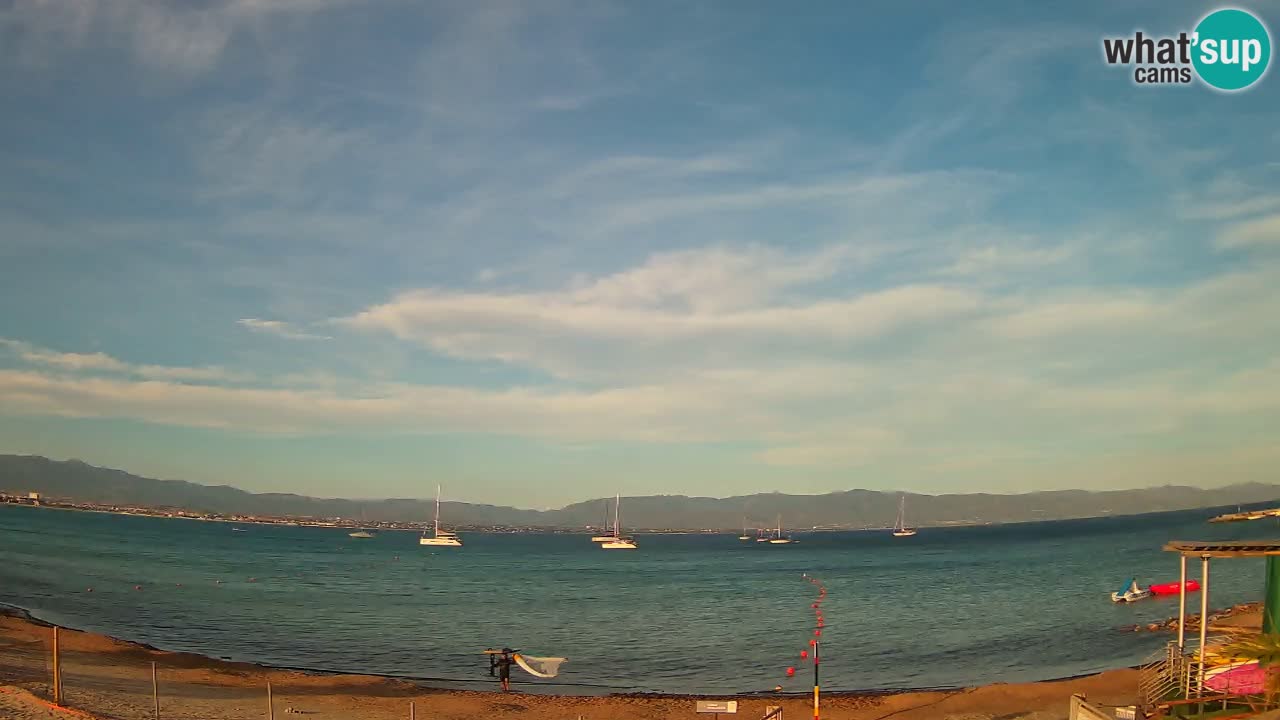 Webcam Cagliari Windsurf Club – Spiaggia del Poetto in diretta