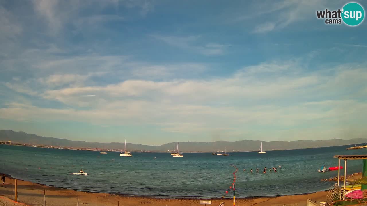 Webcam Cagliari Windsurf Club – Spiaggia del Poetto in diretta