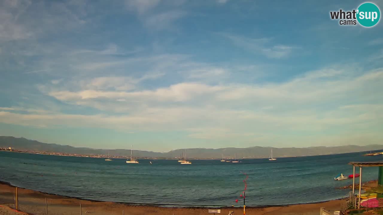 Webcam Cagliari Windsurf Club – Plage du Poetto en direct