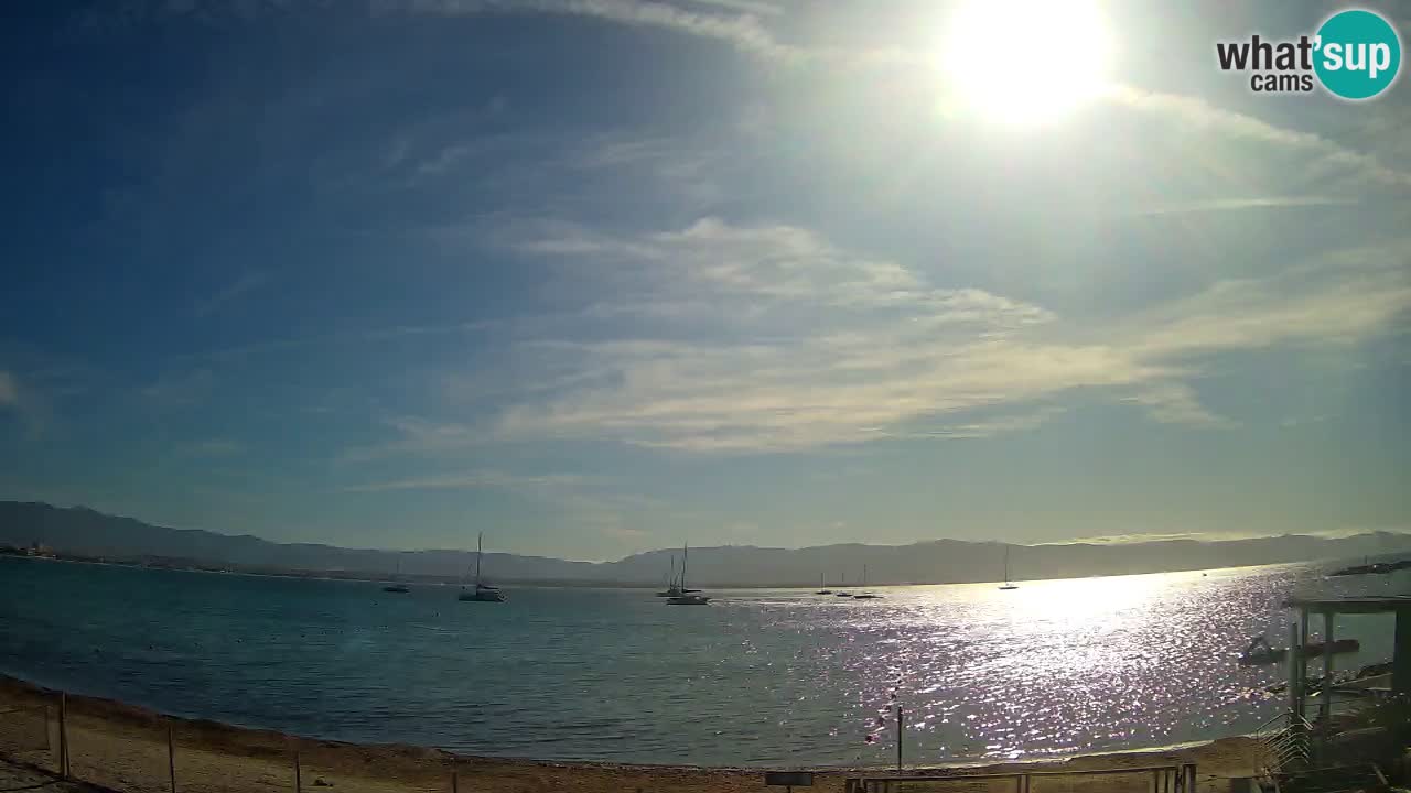 Web kamera Cagliari Windsurf Club – Poetto plaža uživo
