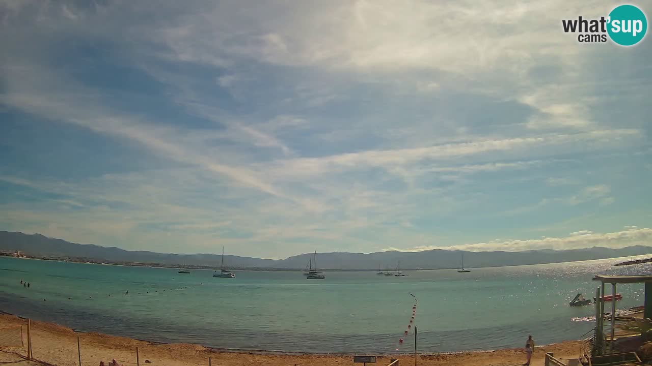 Web kamera Cagliari Windsurf Club – Poetto plaža uživo