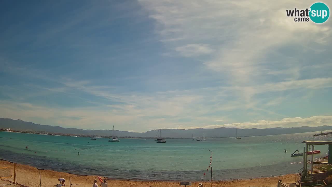 Web kamera Cagliari Windsurf Club – Poetto plaža uživo