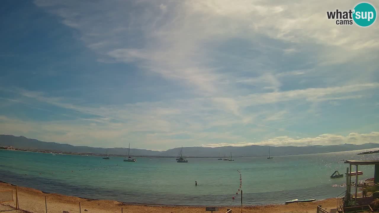 Webcam Cagliari Windsurf Club – Playa del Poetto en directo
