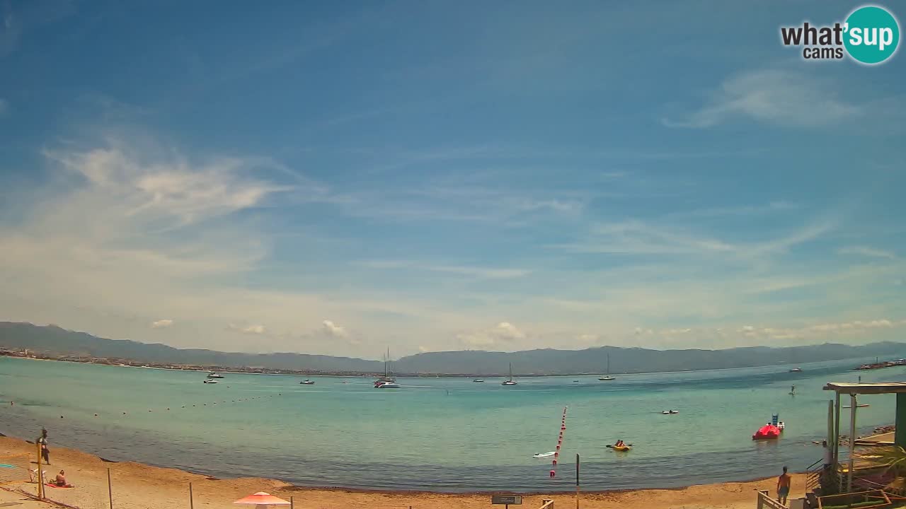 Webcam Cagliari Windsurf Club – Plage du Poetto en direct