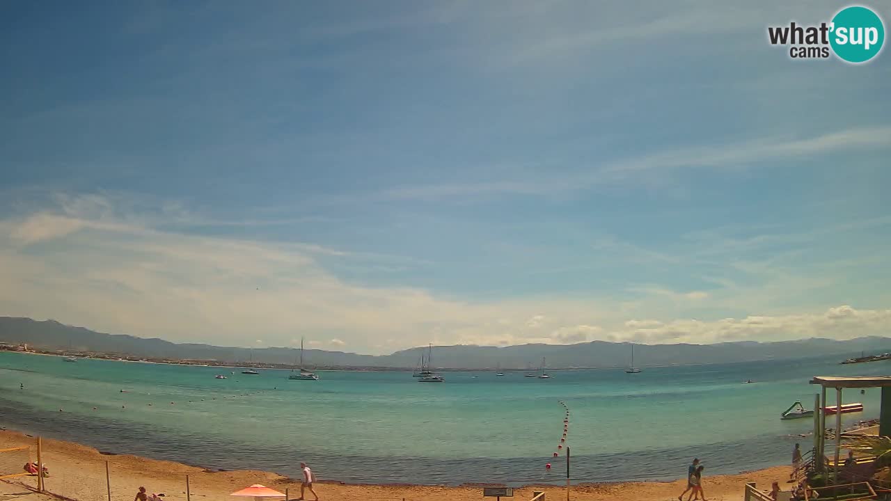 Web kamera Cagliari Windsurf Club – Poetto plaža uživo