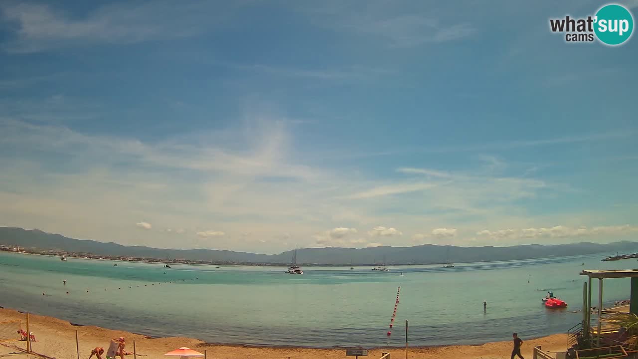 Web kamera Cagliari Windsurf Club – Poetto plaža uživo
