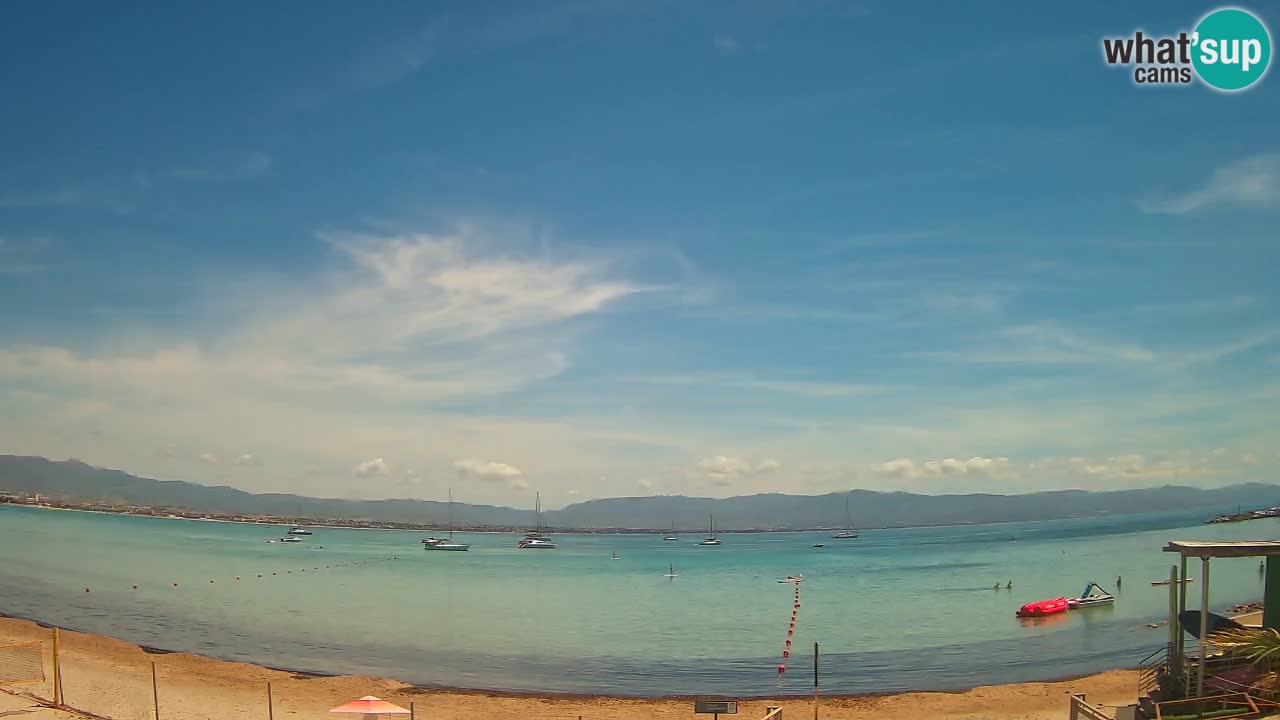 Webcam Cagliari Windsurf Club – Spiaggia del Poetto in diretta