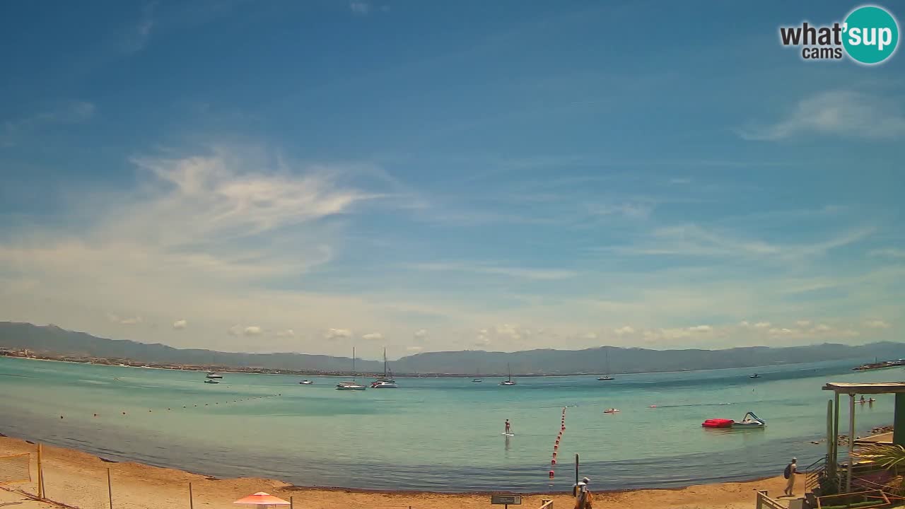 Webcam Cagliari Windsurf Club – Playa del Poetto en directo