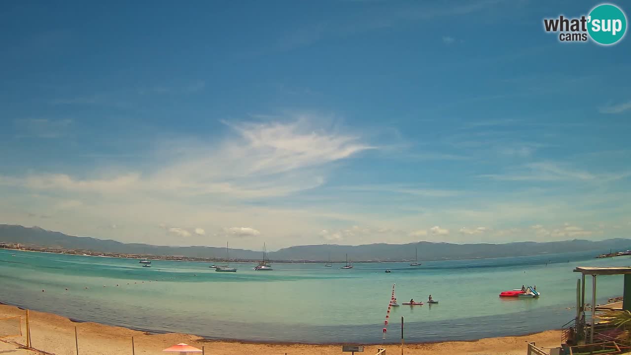 Webcam Cagliari Windsurf Club – Playa del Poetto en directo