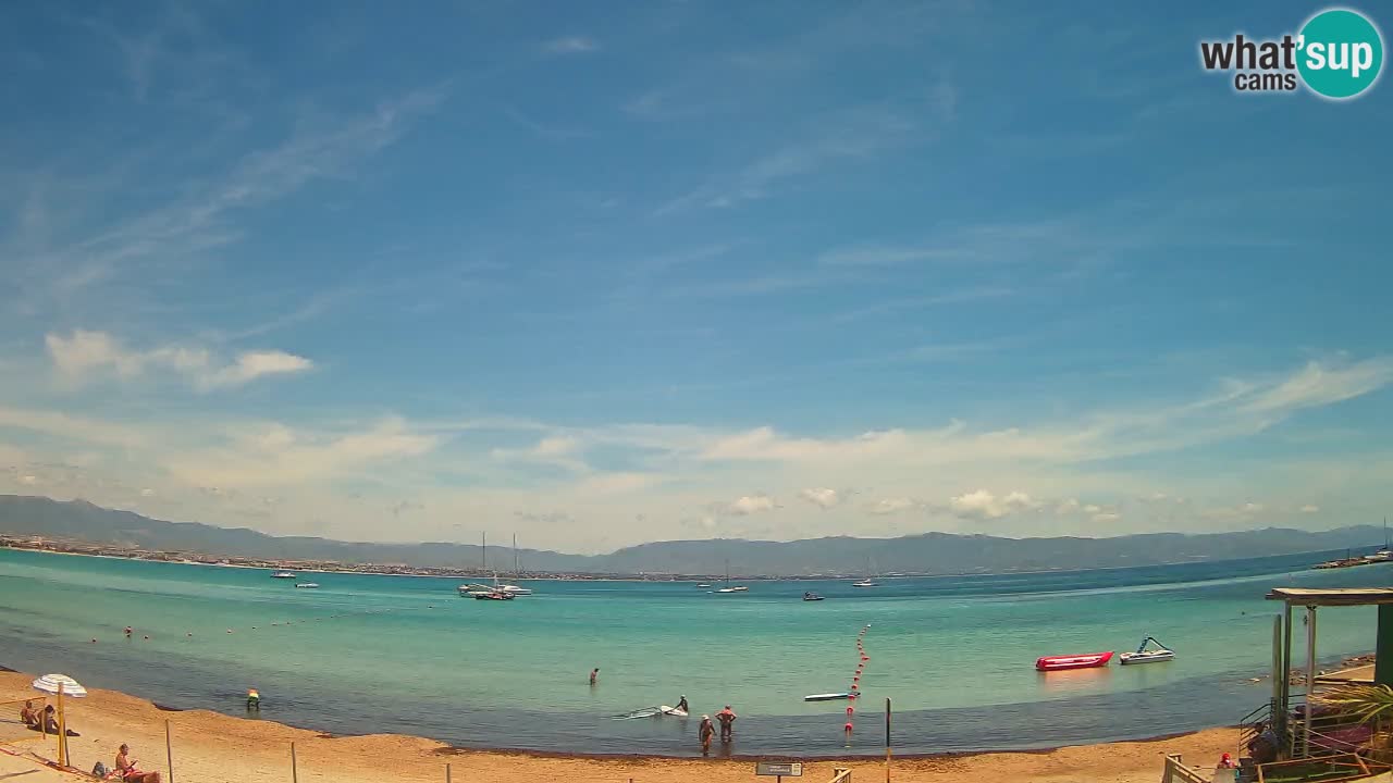 Web kamera Cagliari Windsurf Club – Poetto plaža uživo