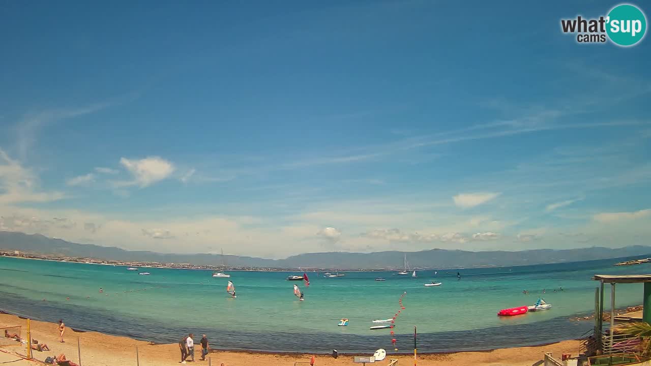 Webcam Cagliari Windsurf Club – Liveblick vom Poetto Strand
