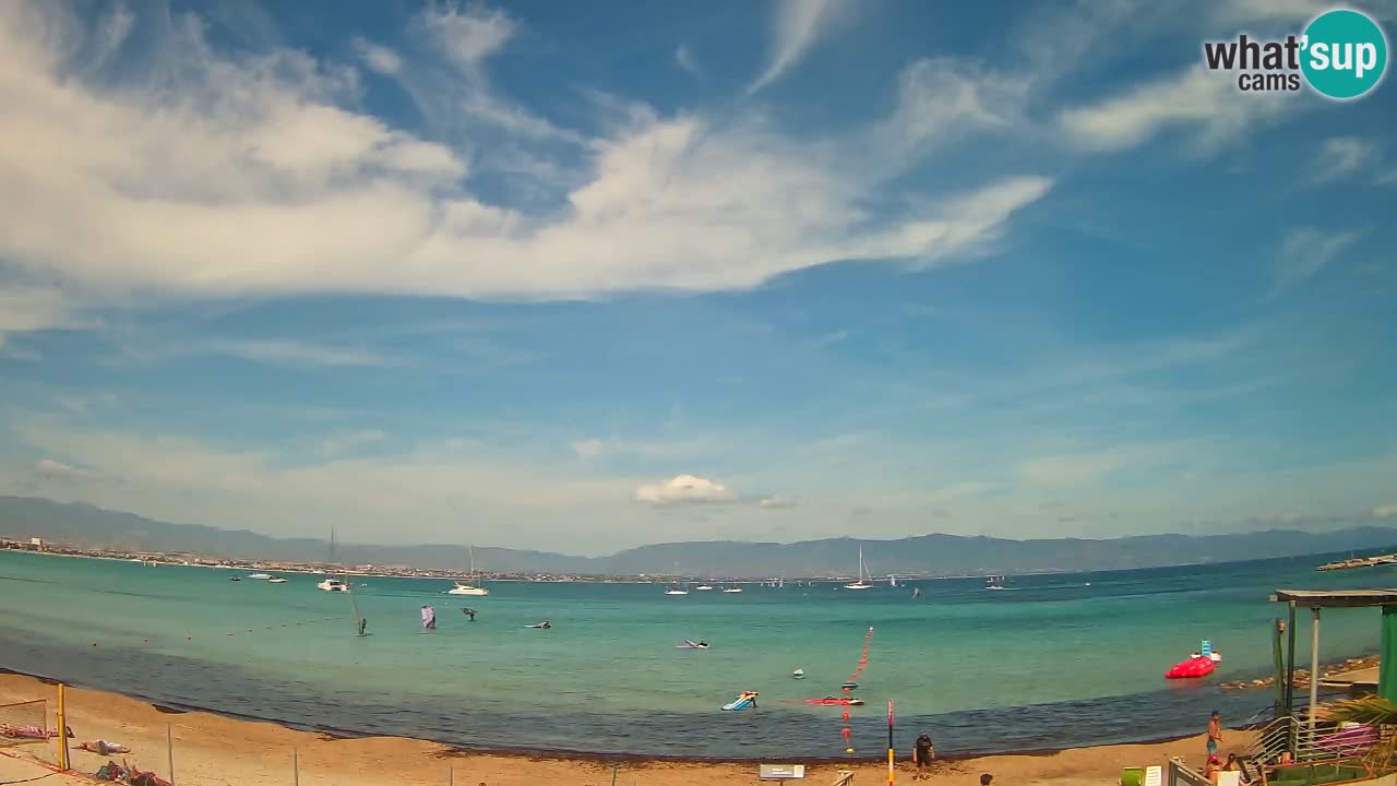 Webcam Cagliari Windsurf Club – Spiaggia del Poetto in diretta