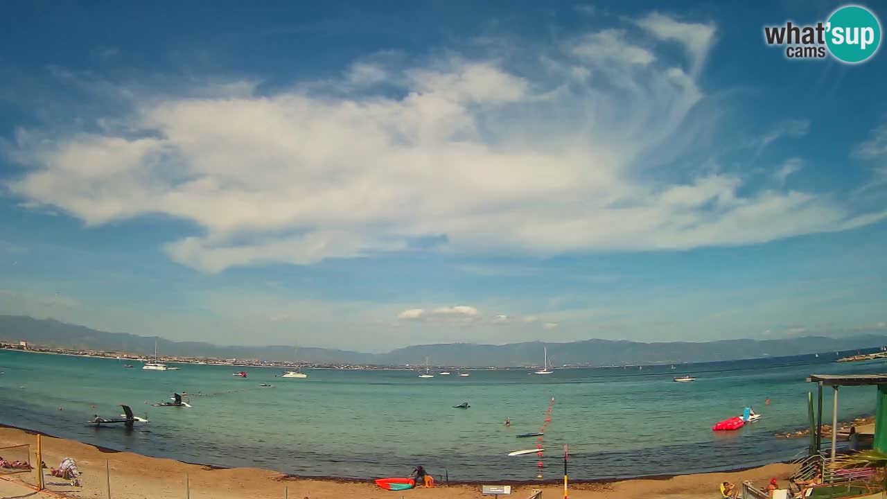 Webcam Cagliari Windsurf Club – Plage du Poetto en direct