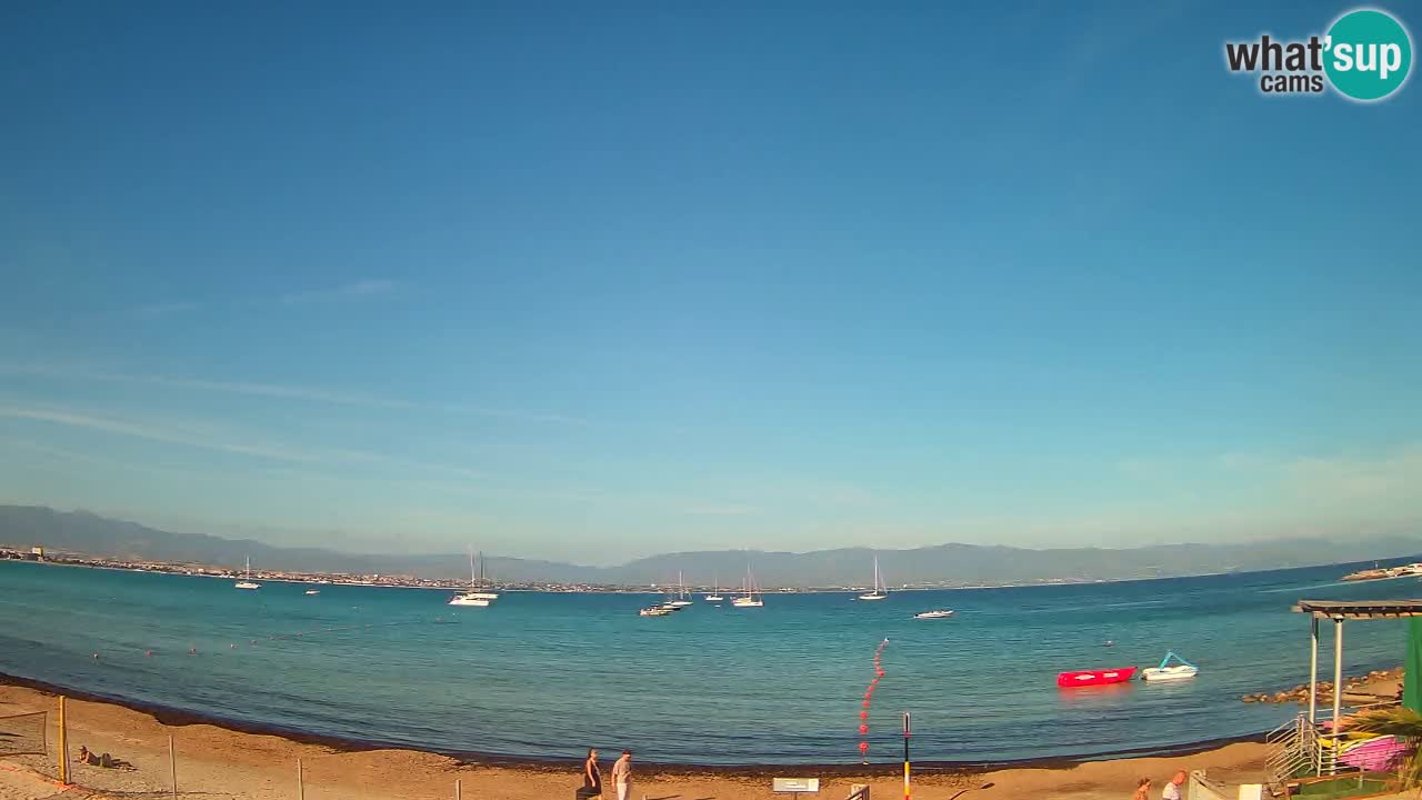 Webcam Cagliari Windsurf Club – Playa del Poetto en directo