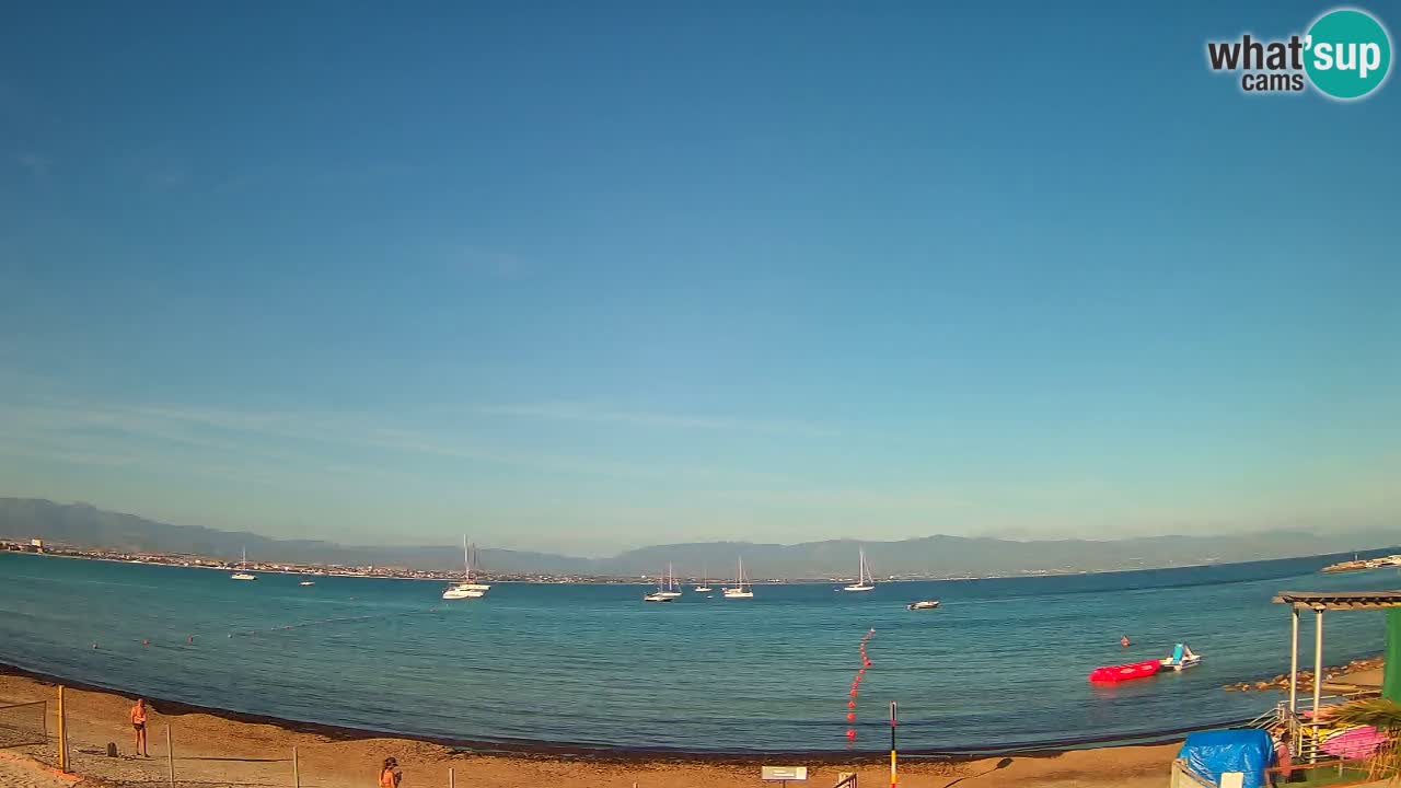 Webcam Cagliari Windsurf Club – Liveblick vom Poetto Strand