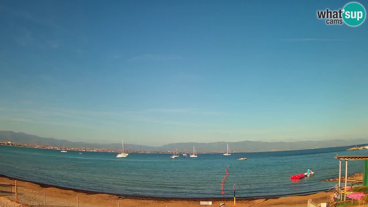 Webcam Cagliari Windsurf Club – Spiaggia del Poetto in diretta