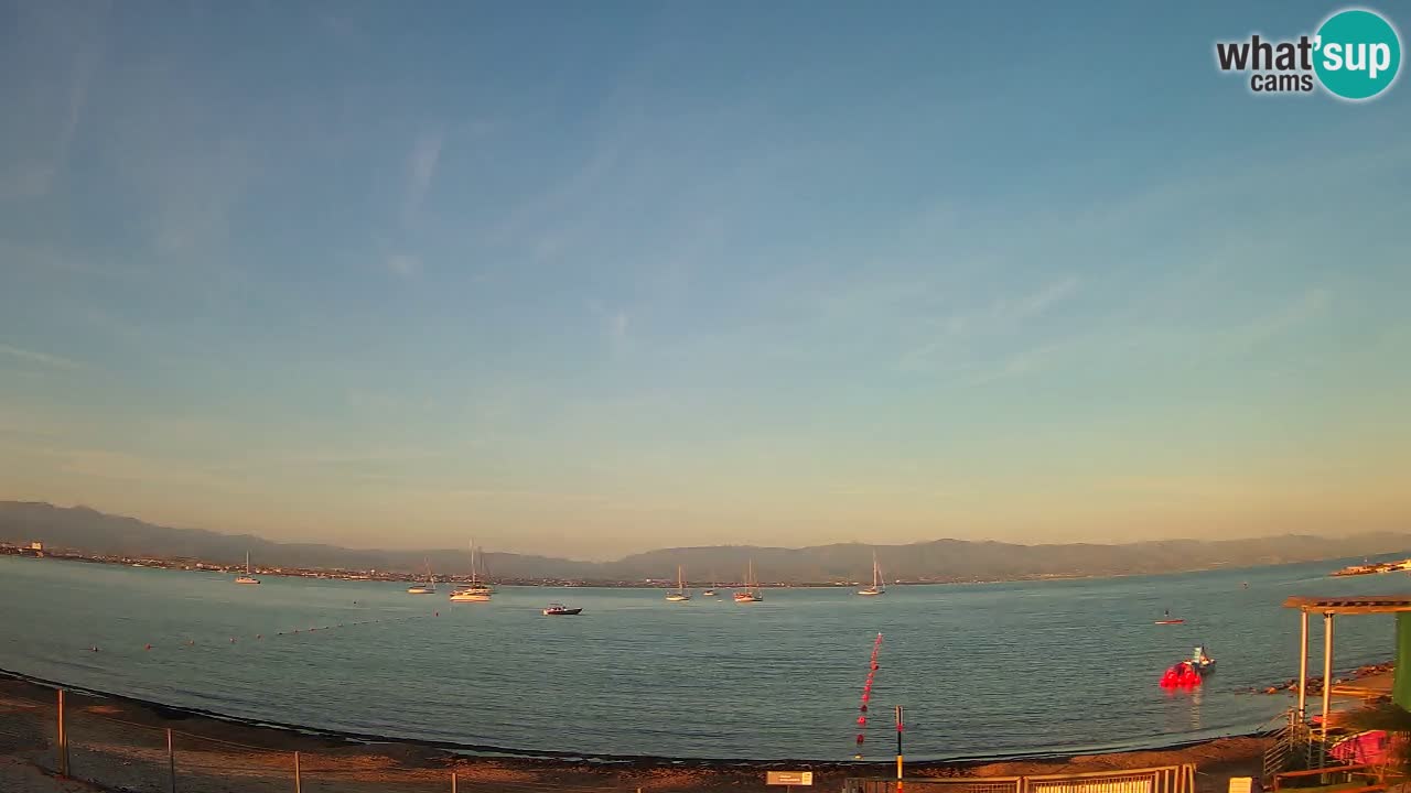 Webcam Cagliari Windsurf Club – Liveblick vom Poetto Strand