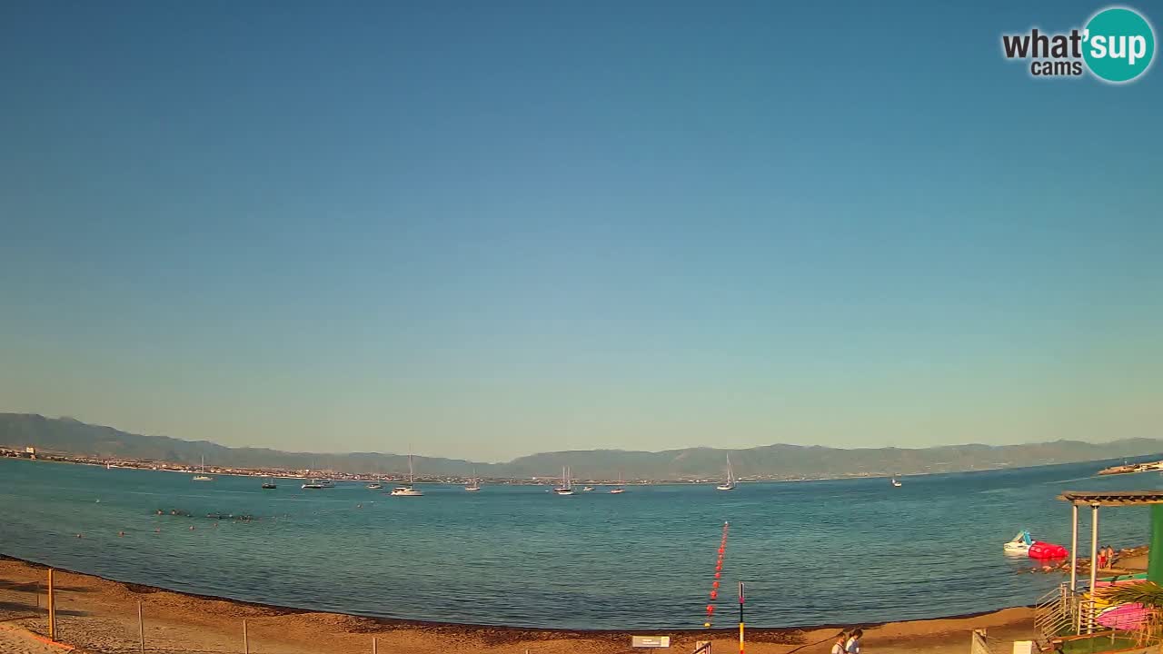 Webcam Cagliari Windsurf Club – Liveblick vom Poetto Strand