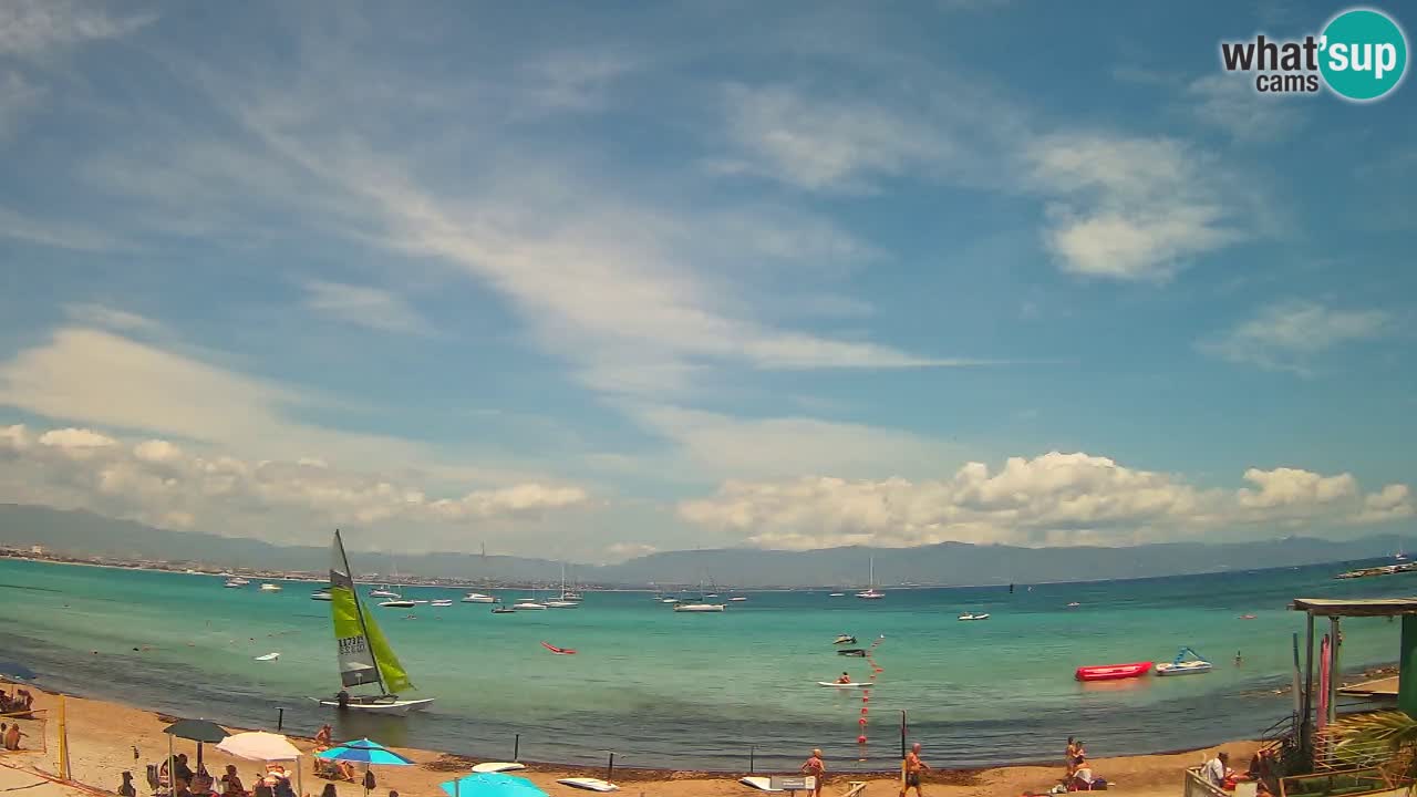 Webcam Cagliari Windsurf Club – Liveblick vom Poetto Strand
