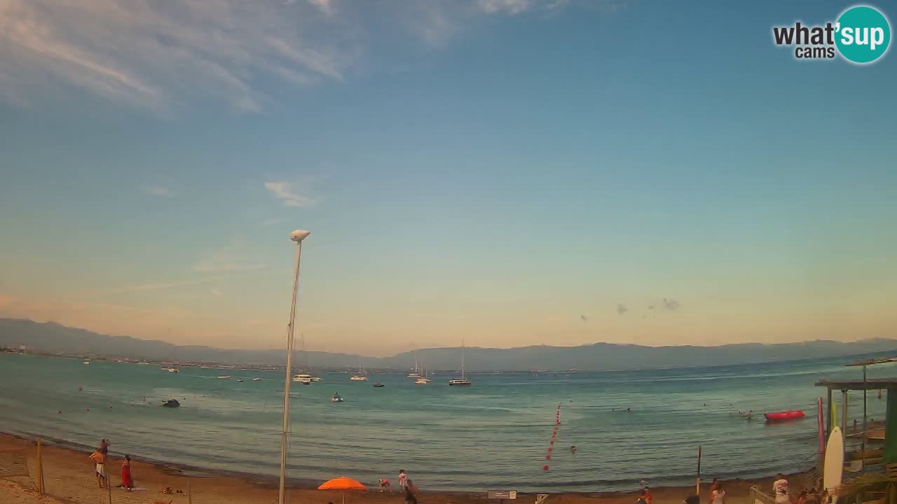 Webcam Cagliari Windsurf Club – Playa del Poetto en directo