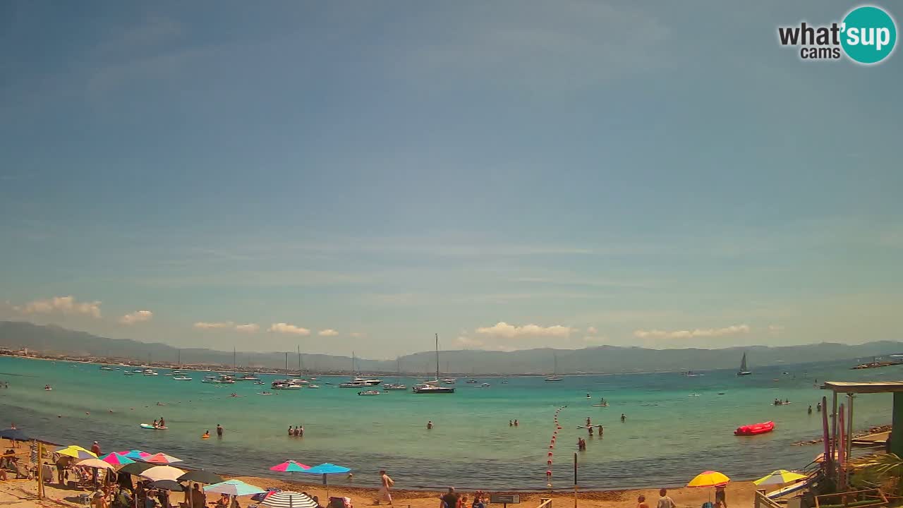 Web kamera Cagliari Windsurf Club – Poetto plaža uživo