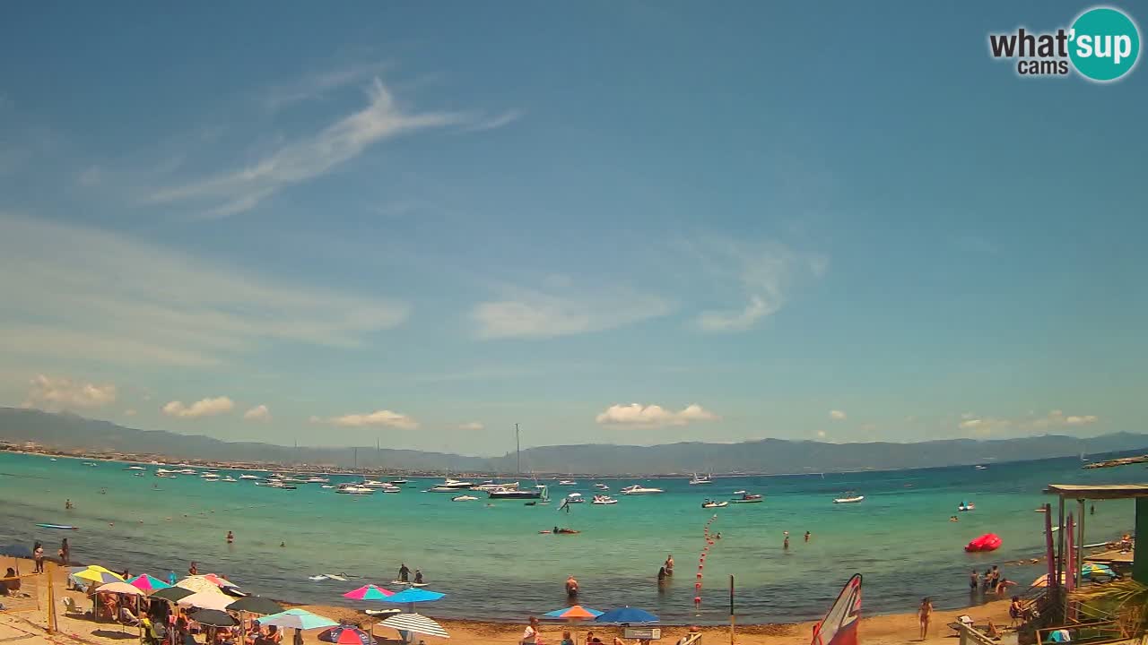 Web kamera Cagliari Windsurf Club – Poetto plaža uživo