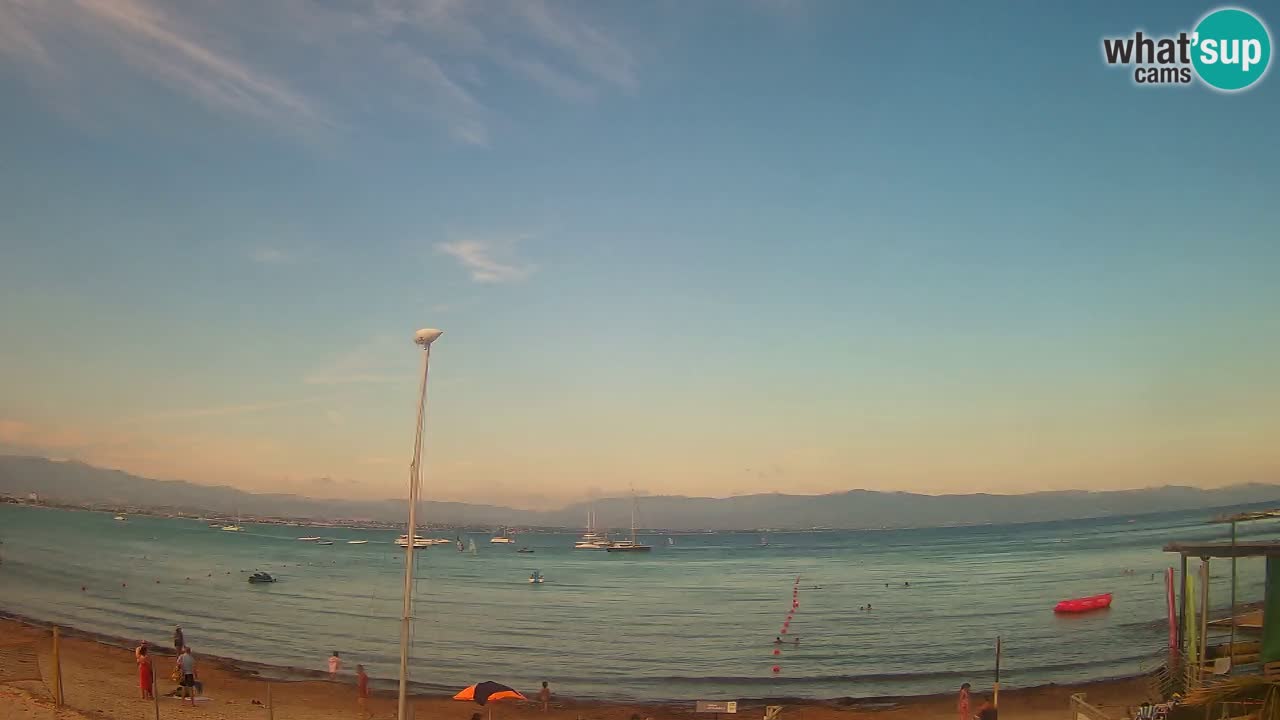 Webcam Cagliari Windsurf Club – Plage du Poetto en direct