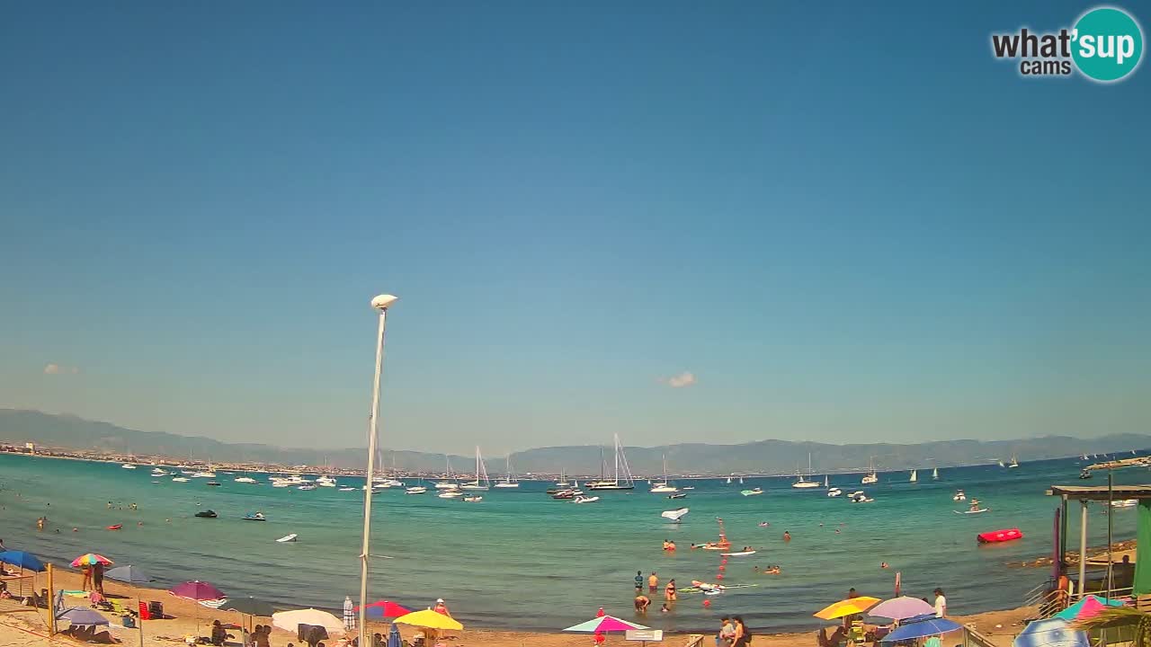 Web kamera Cagliari Windsurf Club – Poetto plaža uživo