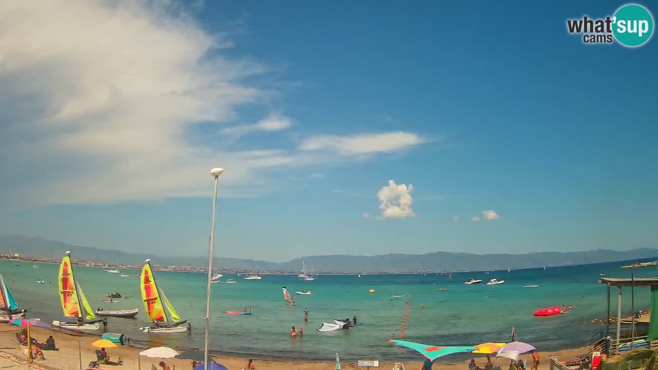 Webcam Cagliari Windsurf Club – Liveblick vom Poetto Strand