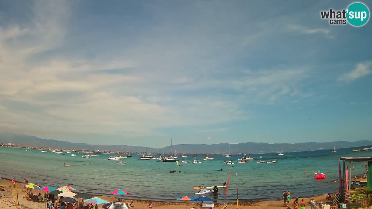 Webcam Cagliari Windsurf Club – Playa del Poetto en directo