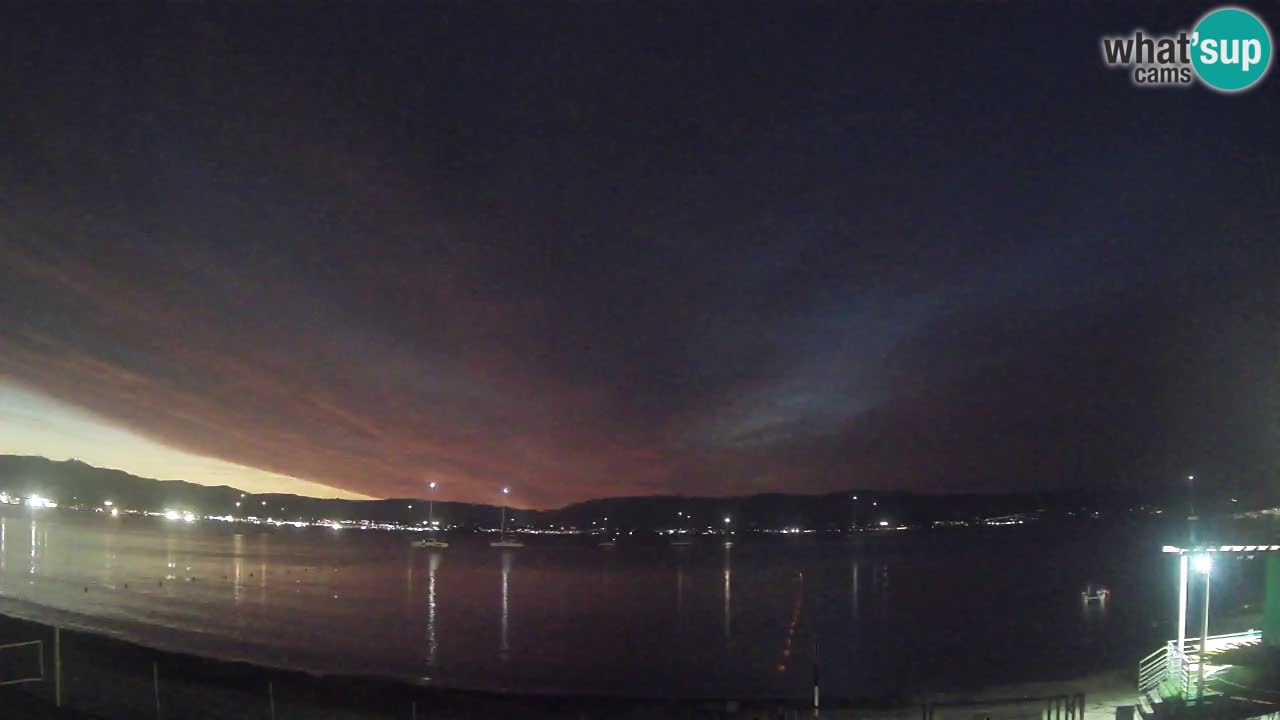 Webcam Cagliari Windsurf Club – Plage du Poetto en direct