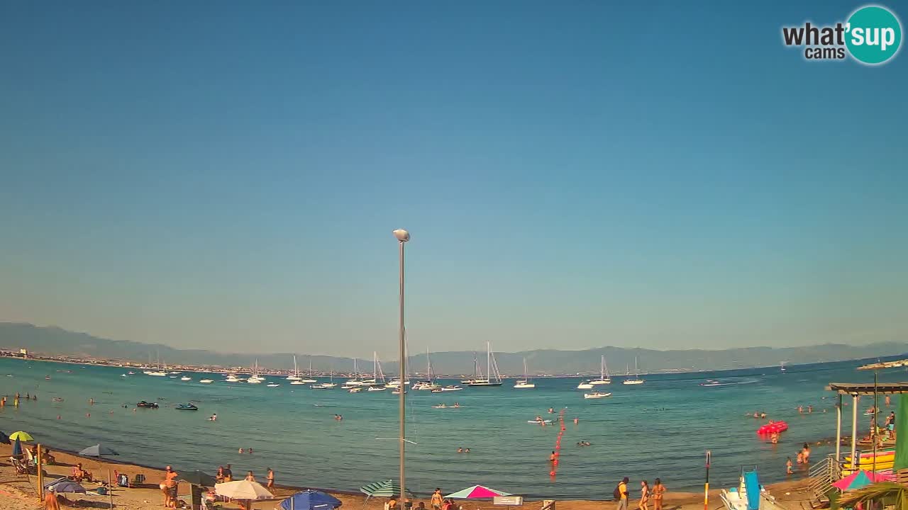 Webcam Cagliari Windsurf Club – Spiaggia del Poetto in diretta