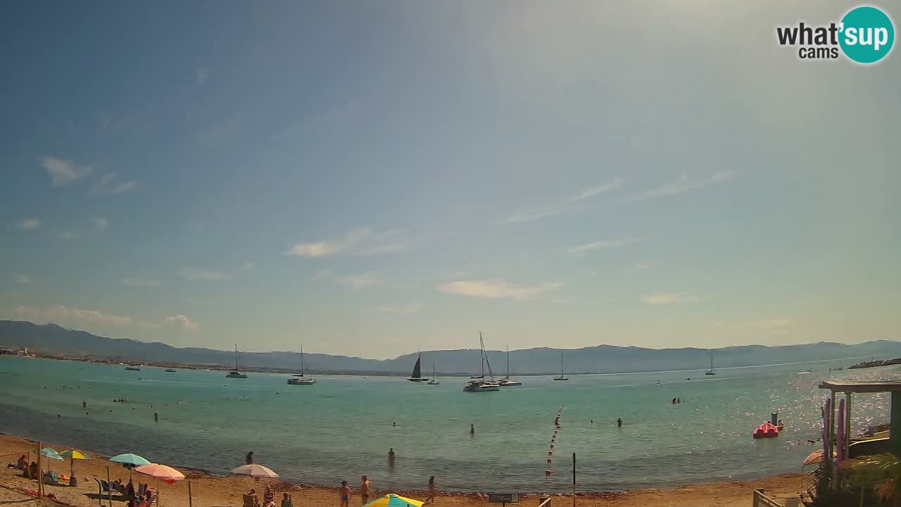 Webcam Cagliari Windsurf Club – Liveblick vom Poetto Strand