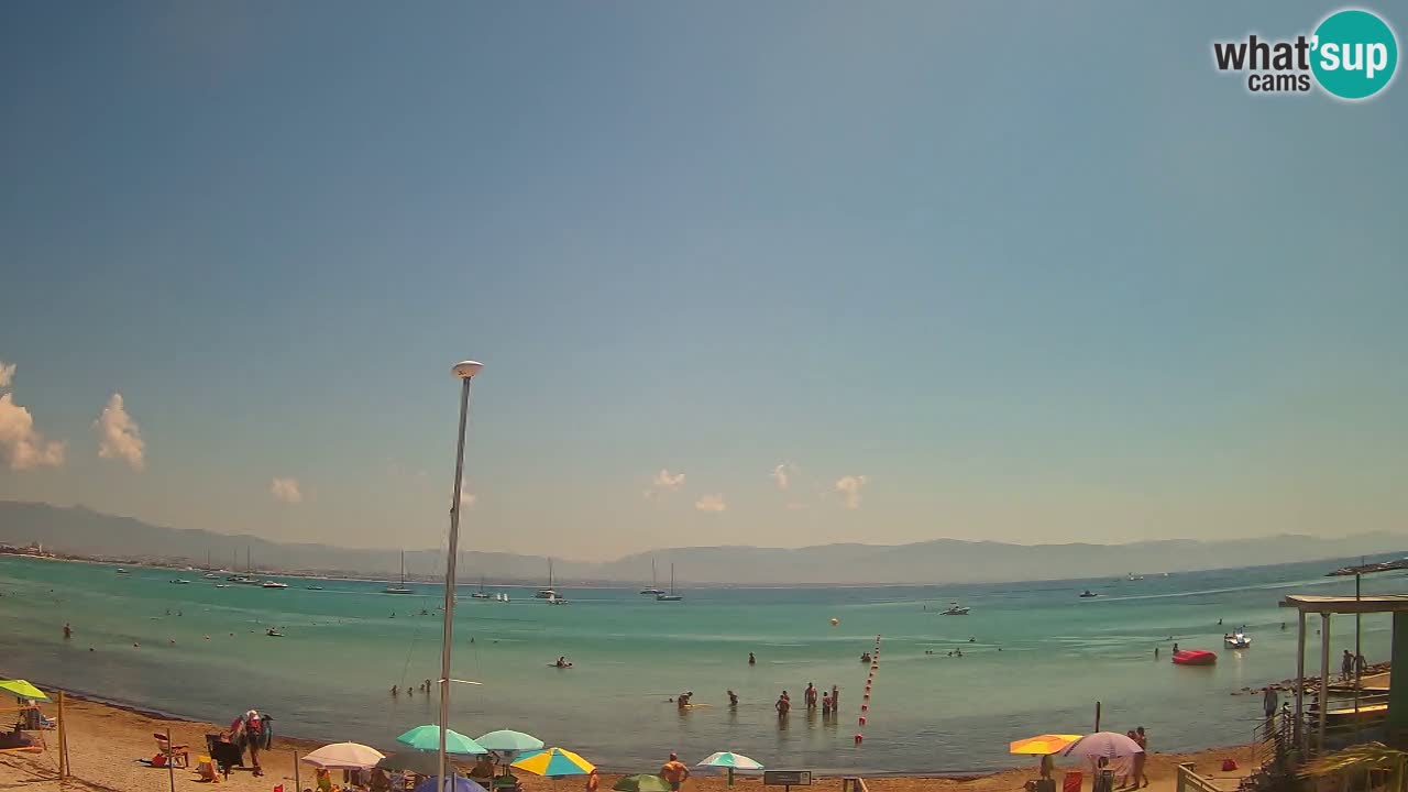 Webcam Cagliari Windsurf Club – Plage du Poetto en direct