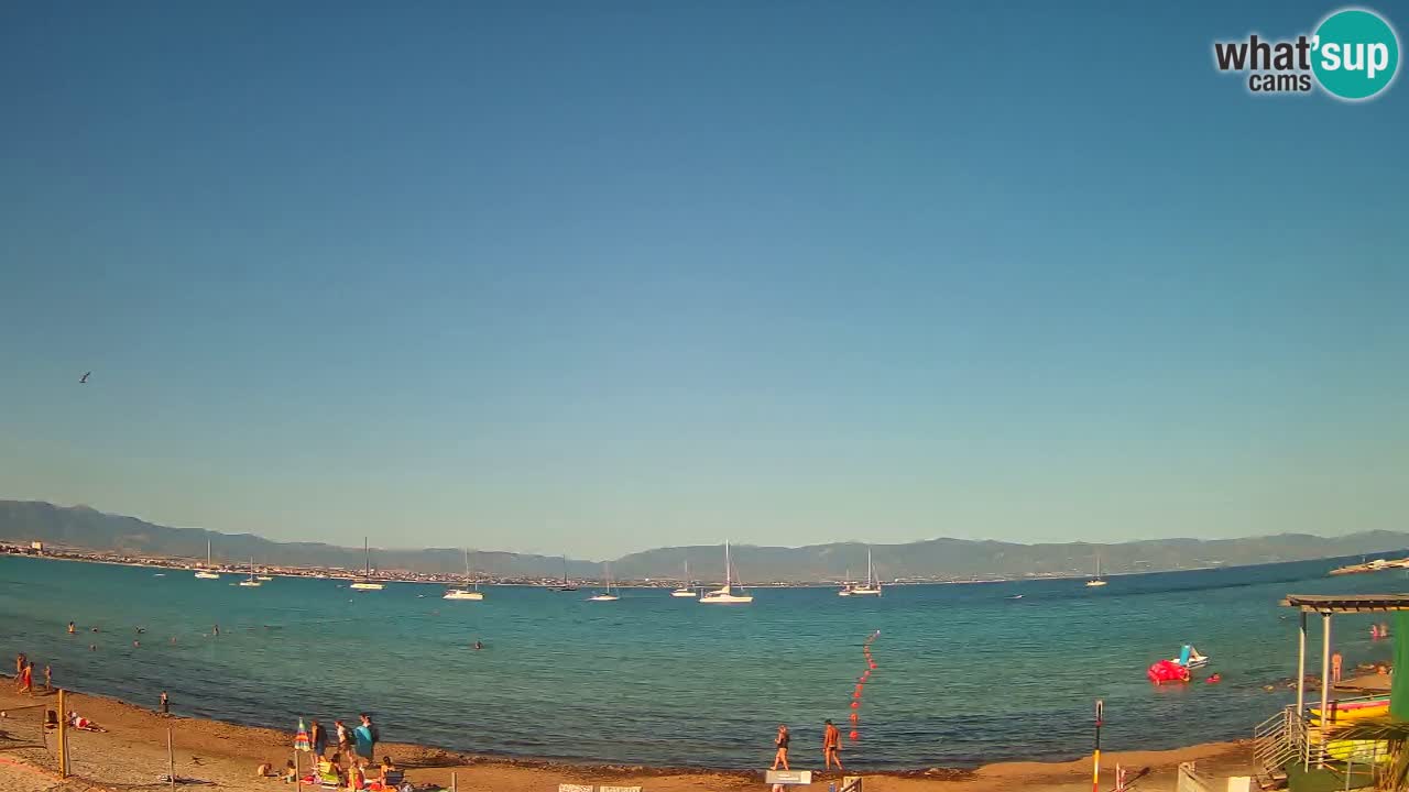 Webcam Cagliari Windsurf Club – Liveblick vom Poetto Strand